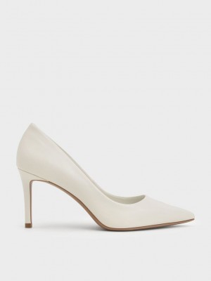 Charles & Keith Emmy Pointed-Puntera Stiletto Pumps Rosas | 3986105-DQ