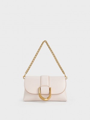 Charles & Keith Gabine Crossbody Bag Rosas | 8407253-FT