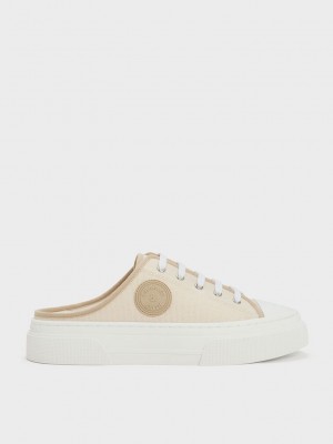 Charles & Keith Kay Lona Slip-On Sneakers Grises Marrom | 5248679-IY