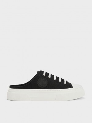 Charles & Keith Kay Lona Slip-On Sneakers Negros | 7261059-UK
