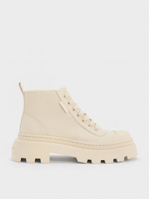 Charles & Keith Lona High-Top Sneakers Rosas | 8029563-GD