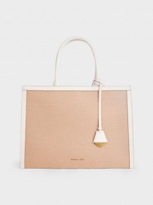 Charles & Keith Lona Tote Bag Multicolor | 9135087-NI