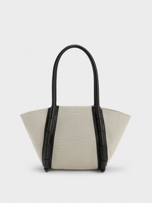 Charles & Keith Machina Lona Tote Bag Multicolor | 7453089-GP