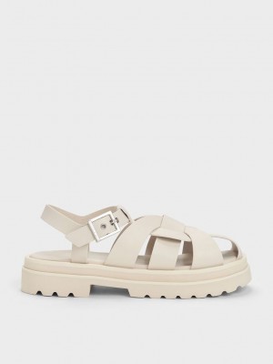 Charles & Keith Nell Gladiator Sandals Rosas | 9703126-ZJ