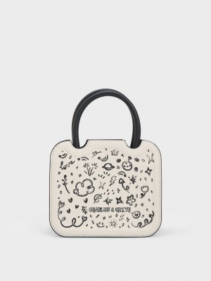 Charles & Keith Perline Sculptural Tote Bag Multicolor | 0593674-TO