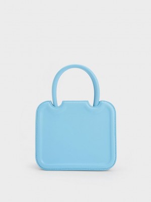 Charles & Keith Perline Sculptural Tote Bag Azules Claro | 2346095-JC