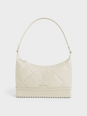Charles & Keith Puffy Shoulder Bag Rosas | 4087562-GM