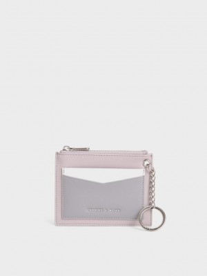 Charles & Keith Ring Detail Card Holder Morados | 4106728-XL