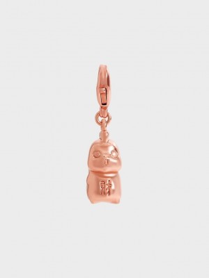 Charles & Keith Rooster Zodiac Charm Rosas Dorados | 0573468-SD