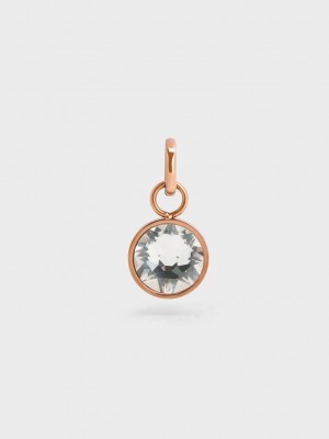 Charles & Keith Theodora Crystal Dangle Charm Blancos | 4597280-AU