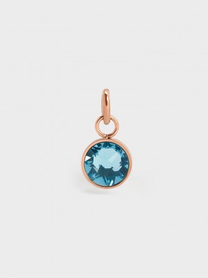 Charles & Keith Theodora Crystal Dangle Charm Azules | 2765401-YG