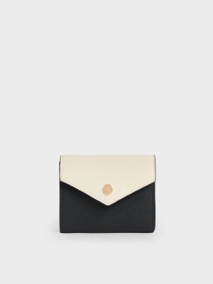 Charles & Keith Two-Tone Corta Envelope Wallet Multicolor | 3210689-RU