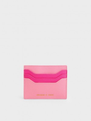 Charles & Keith Two-Tone Multi-Slot Card Holder Rosas | 3126089-CT