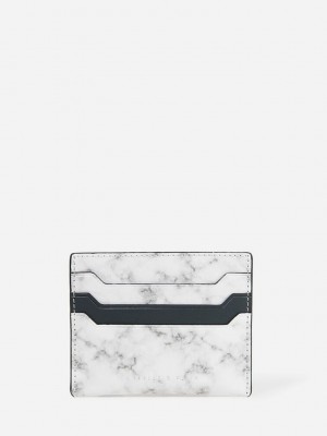 Charles & Keith Two-Tone Multi Slot Card Holder Grises | 8946501-XP